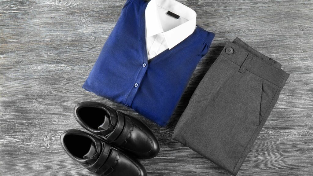 school clothes and uniform